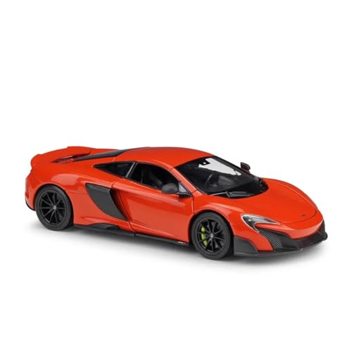 SYYANFEI Auto Modell 1:24FürMaßstabsgetreuesDruckgussfahrzeug MCLAREN 675LT Simulatorauto Metallsportwagen Legierung Zeugauto Erwachsenenkollektion Jungen Mädchen Geschen(Rot) von SYYANFEI