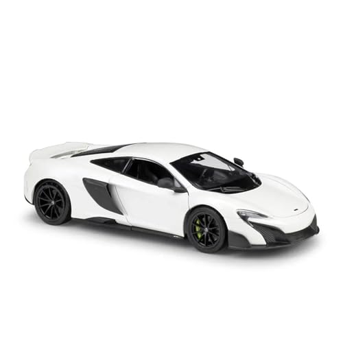 SYYANFEI Auto Modell 1:24FürMaßstabsgetreuesDruckgussfahrzeug MCLAREN 675LT Simulatorauto Metallsportwagen Legierung Zeugauto Erwachsenenkollektion Jungen Mädchen Geschen(Weiß) von SYYANFEI