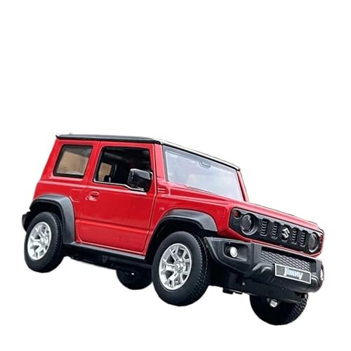 SYYANFEI Auto Modell 1:26 Für Suzuki Jimny Legierung Auto Diecast Spielzeug Metall Geländewagen Modell Simulation Sound Licht Sammlung Jungen Mädchen Geschen(Rot) von SYYANFEI