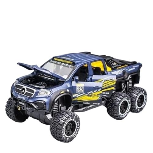 SYYANFEI Auto Modell 1:28 Maßstab Diecast Auto Legierung Pickup Auto Metall Geländewagen Modell Simulation Spielzeug Jungen Mädchen Geschen(Blau) von SYYANFEI