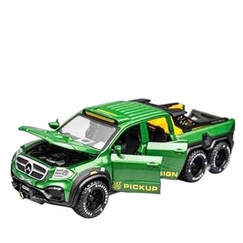 SYYANFEI Auto Modell 1:28 Maßstab Diecast Auto Legierung Pickup Auto Metall Geländewagen Modell Simulation Spielzeug Jungen Mädchen Geschen(Grün) von SYYANFEI