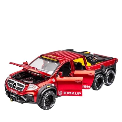 SYYANFEI Auto Modell 1:28 Maßstab Diecast Auto Legierung Pickup Auto Metall Geländewagen Modell Simulation Spielzeug Jungen Mädchen Geschen(Rot) von SYYANFEI