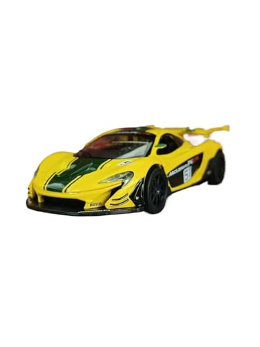 SYYANFEI Auto Modell 1:31 Für McLaren P1 SupercarCar Modell Legierung Zurückziehen Auto Spielzeug 2 Offene Tür Hobbyist Sammlung Display Jungen Mädchen Geschen(Yellow) von SYYANFEI