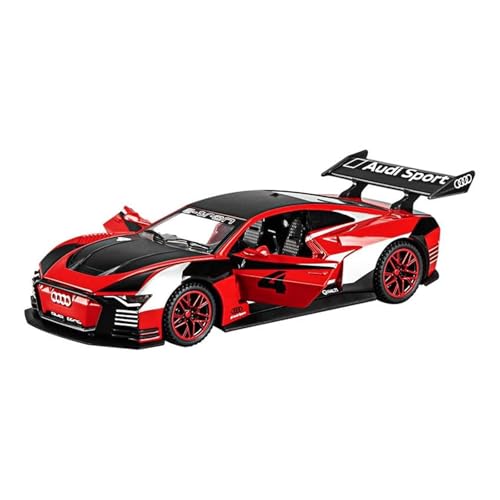 SYYANFEI Auto Modell 1:32 Für Audi GT Alloy Sports Racing Car Spielzeugfahrzeug Automodell Sound Und Licht Hobbyist Collection Dekoration Jungen Mädchen Geschen(Rot) von SYYANFEI