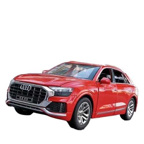 SYYANFEI Auto Modell 1:32 Für Audi Q8 SUV Legierung Auto Simulation Druckguss Metall Spielzeug Fahrzeuge CarSound Und Licht Sammlung Jungen Mädchen Geschen(Rot) von SYYANFEI