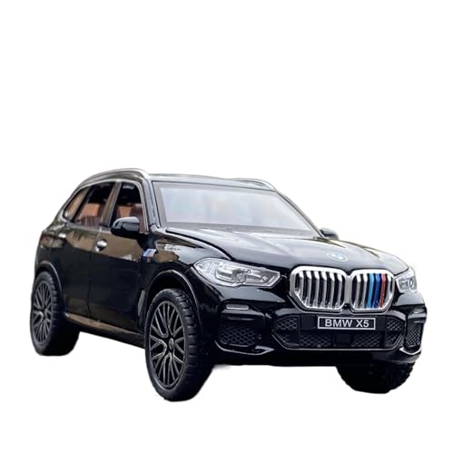 SYYANFEI Auto Modell 1:32 Für BMW X5 SUV Legierung Automodell Druckguss Spielzeug Sound Und Licht Pullback Collection Favoriten Dekoration Jungen Mädchen Geschen(Schwarz) von SYYANFEI