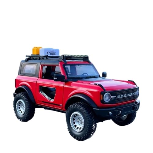 SYYANFEI Auto Modell 1:32 Für Ford Bronco Lima Legierung Auto Diecast Metall Modifizierte Geländewagen Auto Modell Simulation Sound Und Licht Spielzeug Jungen Mädchen Geschen(Rot) von SYYANFEI