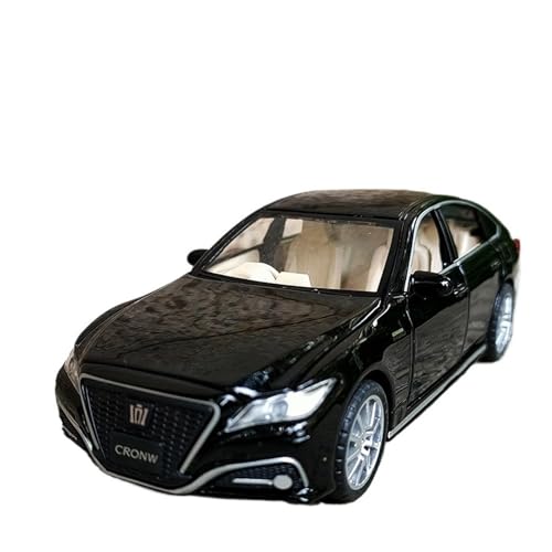 SYYANFEI Auto Modell 1:32 Für Legierung Simulation Toyota Crown Auto Spielzeug Sound Und Licht Zurück Zu Die Auto Serie Sammlung Ornamente Jungen Mädchen Geschen(Schwarz) von SYYANFEI