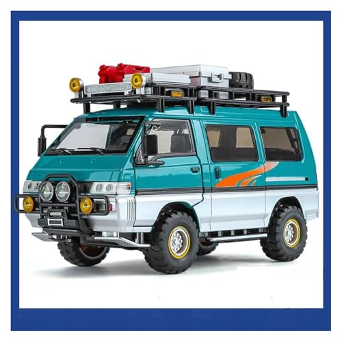 SYYANFEI Auto Modell 1:32 Für Mitsubishi Delica MPVLegierung Auto Druckguss Metall Spielzeug Nutzfahrzeuge Modell Simulation Sound Und Licht Jungen Mädchen Geschen(Grün) von SYYANFEI