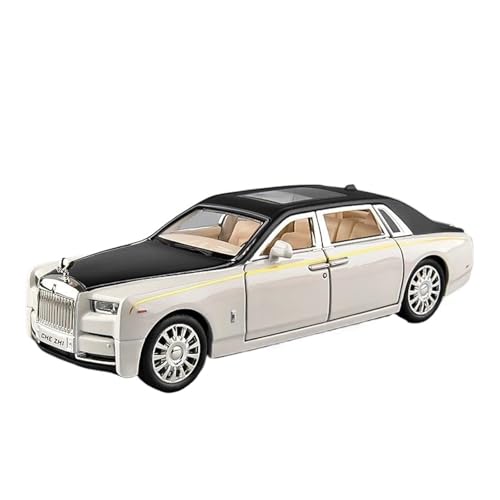 SYYANFEI Auto Modell 1:32 Für Rolls Royce Phantom Legierung Auto Diecast Spielzeug Fahrzeuge Metall Auto Modell Sammlung Simulation Sound Licht Jungen Mädchen Geschen(Weiß) von SYYANFEI