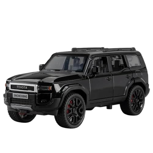 SYYANFEI Auto Modell 1:32 Für Toyota Prado Legierung Off-Road SUV Diecast Metall Modell Auto Sound Licht Sammlung Spielzeug Dekoration Kleinkinder Kinder Jungen Mädchen Geschenk(Schwarz) von SYYANFEI