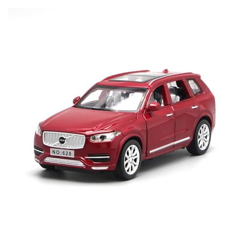 SYYANFEI Auto Modell 1:32 Für Volvo XC90 Legierungspfus -Modell -Modell Und Licht Zurück Für Auto -Modell Simulation Spielzeug Ornamente Jungen Mädchen Geschen(Rot) von SYYANFEI