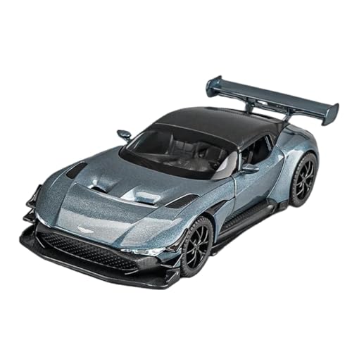 SYYANFEI Auto Modell 1:32 für AstonMartin Vulcan Supercar Legierung Druckguss Modell Auto Innendekoration Sound Licht Hoher Favorit Kleinkinder Kinder Jungen Mädchen Geschenk(Grau) von SYYANFEI