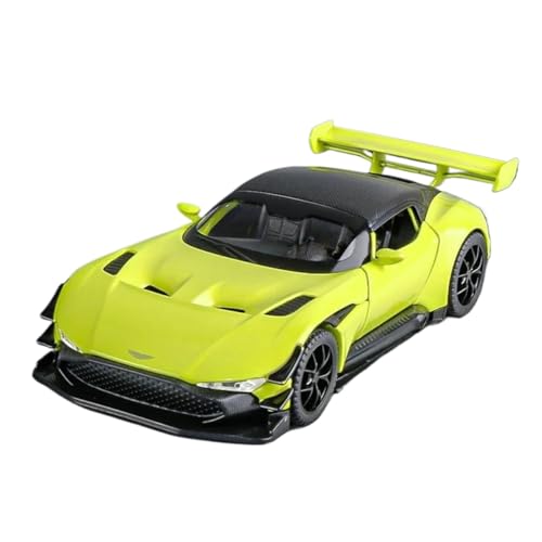 SYYANFEI Auto Modell 1:32 für AstonMartin Vulcan Supercar Legierung Druckguss Modell Auto Innendekoration Sound Licht Hoher Favorit Kleinkinder Kinder Jungen Mädchen Geschenk(Grün) von SYYANFEI