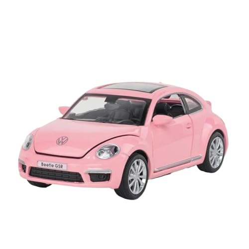 SYYANFEI Auto Modell 1:32 für Volkswagen Beetle Auto Legierung Auto Spielzeug Druckguss Modell Fahrzeuge Sammlung Spielzeug Jungen Mädchen Geschen(Rosa) von SYYANFEI