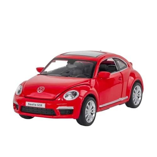 SYYANFEI Auto Modell 1:32 für Volkswagen Beetle Auto Legierung Auto Spielzeug Druckguss Modell Fahrzeuge Sammlung Spielzeug Jungen Mädchen Geschen(Rot) von SYYANFEI