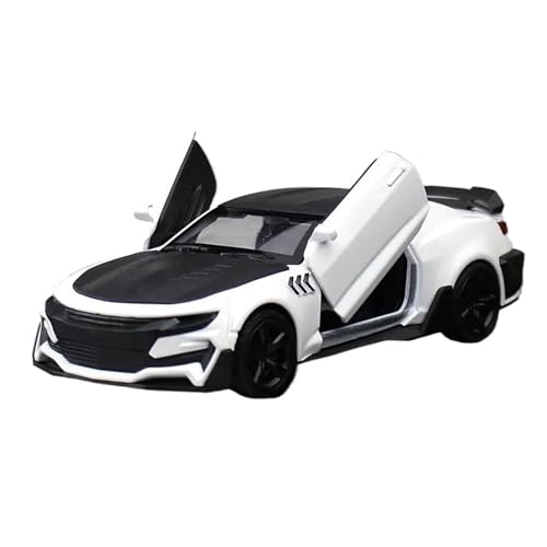 SYYANFEI Auto Modell 1:36 Für Chevrolet Camaro Neues Legierungsautomodell Sport Kinderspielzeug Zubehör Kuchenornamente Favorit Kleinkinder Kinder Jungen Mädchen Geschenk(Weiß) von SYYANFEI