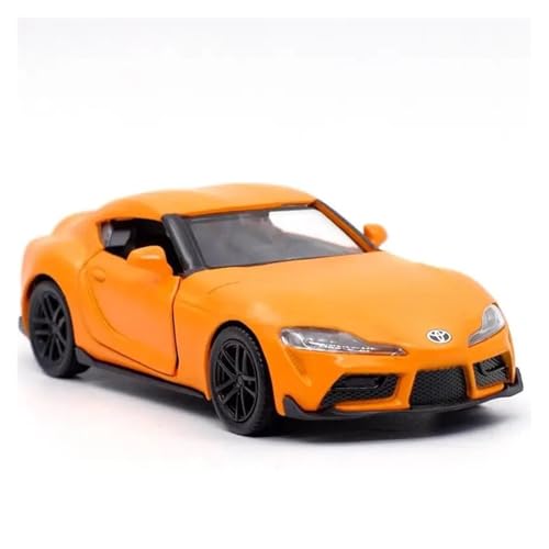 SYYANFEI Auto Modell 1:36 Für Toyota GR Supra Legierung Sport Modell Druckguss Metall Track Racing Auto Fahrzeuge Simulation Sammlung Jungen Mädchen Geschen(Orange) von SYYANFEI