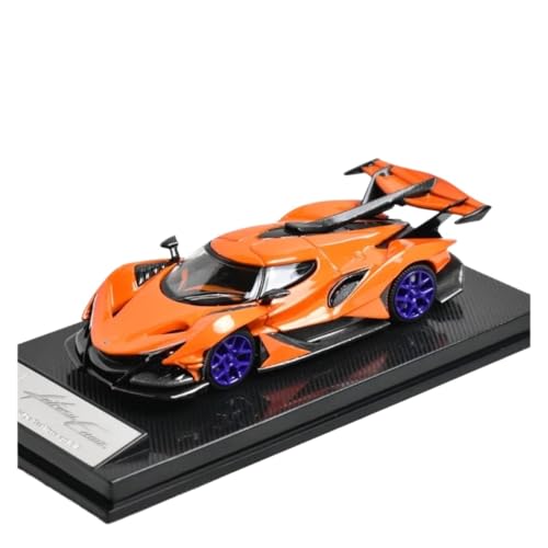 SYYANFEI Auto Modell 1:64 Apollo IE Supercar Simulation Druckguss Metall Auto Modell Hobbyist Sammler Geschenke Jungen Mädchen Geschen(Orange) von SYYANFEI