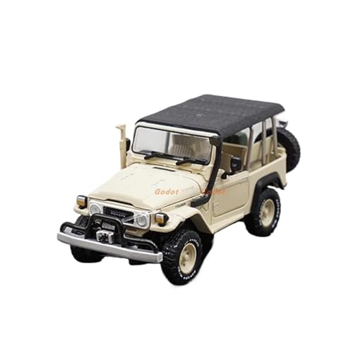 SYYANFEI Auto Modell 1:64 Für Diecast Alloy FJ40 Cabrio Geländewagen Modell Classics Nostalgiespielzeug Für Erwachsene Statische Anzeige Jungen Mädchen Geschen von SYYANFEI