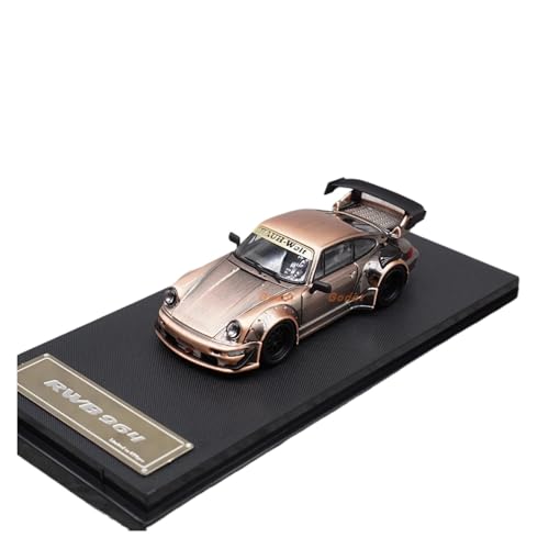 SYYANFEI Auto Modell 1:64 Für Porsche 964 Aus Druckgusslegierung Spielzeug Sportwagen Klassiker Nostalgie-Souvenir Statische Anzeige Jungen Mädchen Geschen(Brass) von SYYANFEI