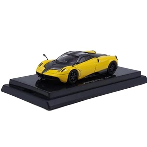 SYYANFEI Auto Modell 1:64 Für ScaleDie Gussmetall Huayra BC Version Sportwagen Legierung Serie Modell Erwachsene Sammlung Statische Anzeige Jungen Mädchen Geschen(Yellow) von SYYANFEI