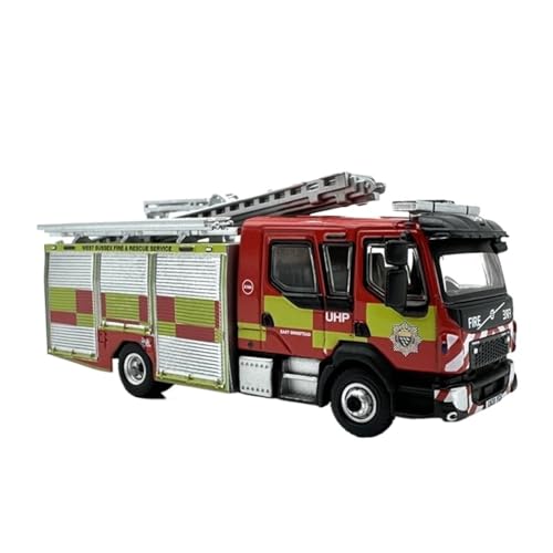 SYYANFEI Auto Modell 1:76 Für Volvo FI Notfall Feuerwehrauto 4 Druckguss-Legierung Automodell Sammlerstücke Enthusiasten Jungen Mädchen Geschen von SYYANFEI