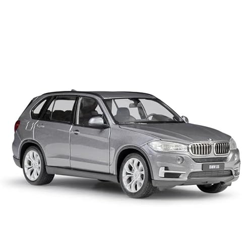 SYYANFEI Auto Modell BMW X5 1:24 Für Maßstab Diecast Auto Spielzeug Simulation Modell Klassische SUV Metall Legierung Spielzeug Auto Erwachsene Sammlung Jungen Mädchen Geschen(Grau) von SYYANFEI