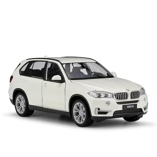 SYYANFEI Auto Modell BMW X5 1:24 Für Maßstab Diecast Auto Spielzeug Simulation Modell Klassische SUV Metall Legierung Spielzeug Auto Erwachsene Sammlung Jungen Mädchen Geschen(Weiß) von SYYANFEI