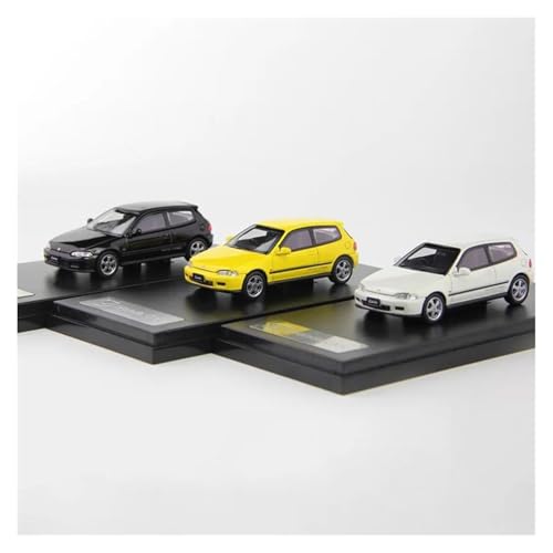 SYYANFEI Auto Modell Diecast 1:64 Für Scale Civic MK5 EG6 5. Legierung Auto Sammlung Souvenir Display Ornamente Fahrzeug Spielzeug Jungen Mädchen Geschen(Schwarz) von SYYANFEI