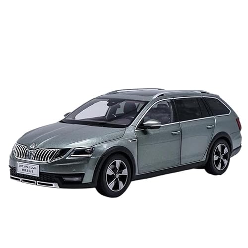 SYYANFEI Auto Modell Druckguss 1:18 Für Skoda Octavia Combi, Simulation Legierung Automodell Fan-Kollektion Heimdekoration Metallornamente Jungen Mädchen Geschen(Grün) von SYYANFEI