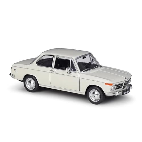 SYYANFEI Auto Modell Druckguss 1:24 Für Auto BMW 2002 Ti Spielzeugfahrzeug Modellauto Legierung Metall Spielzeugauto Sammlung Dekoration Jungen Mädchen Geschen(Weiß) von SYYANFEI