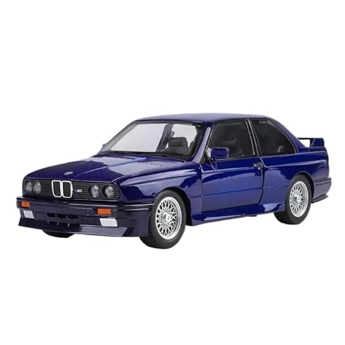 SYYANFEI Auto Modell Druckguss 1:24 Für Maßstab BMW M3 Miniaturmodelle Legierung Auto Sammlerstücke Rückzugsfahrzeuge Mit Licht Sound Spielzeug Jungen Mädchen Geschen(Blau) von SYYANFEI