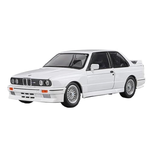 SYYANFEI Auto Modell Druckguss 1:24 Für Maßstab BMW M3 Miniaturmodelle Legierung Auto Sammlerstücke Rückzugsfahrzeuge Mit Licht Sound Spielzeug Jungen Mädchen Geschen(Weiß) von SYYANFEI