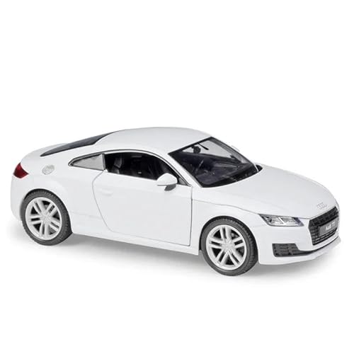 SYYANFEI Auto Modell Druckguss 1:24 für maßstabsgetreues Simulator-Modellauto 2014 Audi TT Coupe, Spielzeugfahrzeug, Metalllegierung, Spielzeugauto, Erwachsenenkollektion Jungen Mädchen Geschen(Weiß) von SYYANFEI