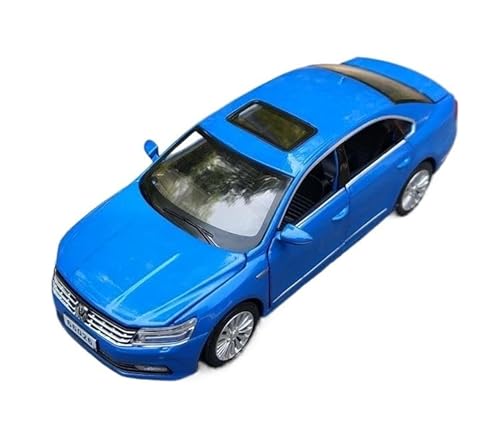 SYYANFEI Auto Modell Druckguss 1:32 Für Passat-Muscle-Car-Modell Aus Legierung Mit Sound Und Licht, Pullback-Spielzeug, Sammlerstück, Geschenk Jungen Mädchen Geschen(Blau) von SYYANFEI