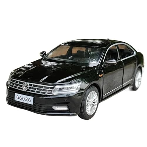 SYYANFEI Auto Modell Druckguss 1:32 Für Passat-Muscle-Car-Modell Aus Legierung Mit Sound Und Licht, Pullback-Spielzeug, Sammlerstück, Geschenk Jungen Mädchen Geschen(Schwarz) von SYYANFEI