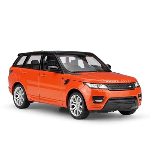 SYYANFEI Auto Modell Druckguss-Spielzeugauto Im Maßstab 1:24 Land Rover Range Rover Sport SUV Metalllegierung Spielzeugauto Erwachsenenkollektion Jungen Mädchen Geschen(Orange) von SYYANFEI