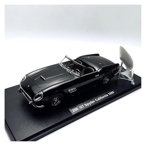 SYYANFEI Auto Modell Maßstab 1:18 Für Ferrari 250GT Roadster Aus Druckgusslegierung, Spielzeugautos, Klassiker, Souvenir-Display Für Erwachsene Jungen Mädchen Geschen(Schwarz) von SYYANFEI