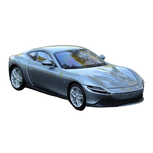 SYYANFEI Auto Modell Maßstab 1:24, Metalldruckguss Ferrari Ferrari Roma Automodell Leichtmetall-Supersportwagen Limitierte Sammlung Für Erwachsene Jungen Mädchen Geschen(Gray) von SYYANFEI