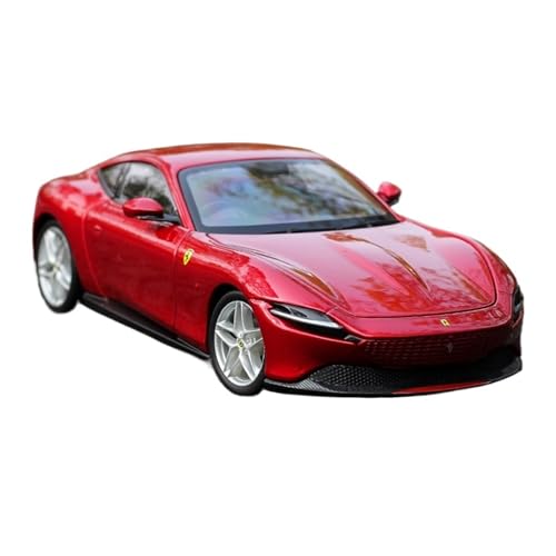 SYYANFEI Auto Modell Maßstab 1:24, Metalldruckguss Ferrari Ferrari Roma Automodell Leichtmetall-Supersportwagen Limitierte Sammlung Für Erwachsene Jungen Mädchen Geschen(Rot) von SYYANFEI