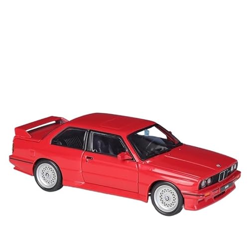 SYYANFEI Auto Modell Maßstab 1:24 Druckguss-Metall-BMW M3 E30 Sportwagen Legierung Automodell Spielzeug Ornament Replik Sammlerqualität Jungen Mädchen Geschen(Rot) von SYYANFEI