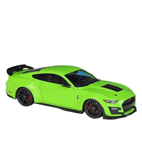 SYYANFEI Auto Modell Maßstab 1:24 Für Ford Mustang Cobra GT500 Aus Metalldruckguss, Simulationslegierung, Autospielzeug Hobby-Sammlungsdisplay Jungen Mädchen Geschen(Grün) von SYYANFEI