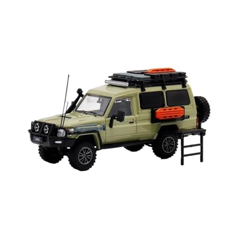 SYYANFEI Auto Modell Maßstab 1:64 Für Toyota Rand Cruiser J70 LC78 SUV Offroad-Legierung Automodell Display Sammlerstück Decration Jungen Mädchen Geschen(Grün) von SYYANFEI