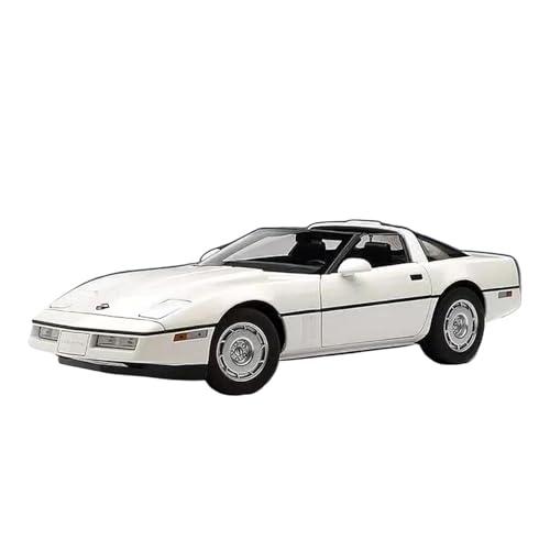 SYYANFEI Guss Auto Modell Maßstab 1:18 Für Chevrolet Corvette C4 1986 Special Edition Metallautomodell Fertiges Sammlungsdisplay Fahrzeuge spielzeugauto(White) von SYYANFEI