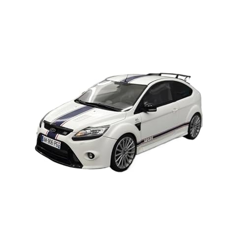 SYYANFEI Guss Auto Modell Maßstab 1:18 Für Ford Focus Mk2 RS Limited Edition Resin Simulation Gedenksammlung Für Enthusiasten Fahrzeuge spielzeugauto(White) von SYYANFEI