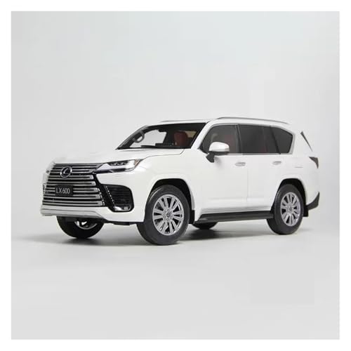 SYYANFEI Guss Auto Modell Maßstab 1:18 Für Lexus LX600 SUV Ultra Special Edition Statisches Metallautomodell Gedenksammlung Für Enthusiasten Fahrzeuge spielzeugauto(White) von SYYANFEI