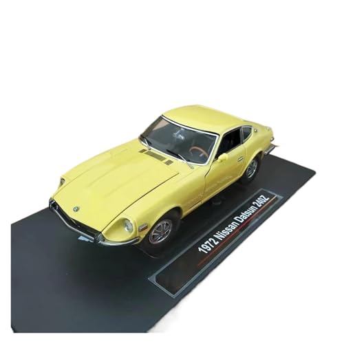 SYYANFEI Guss Auto Modell Maßstab 1:18 Für Nissan 240z Demon Z 1972 Klassische Fahrzeuge Echte Repliken Metall Auto Modell Enthusiasten Sammlung Fahrzeuge spielzeugauto(Yellow) von SYYANFEI