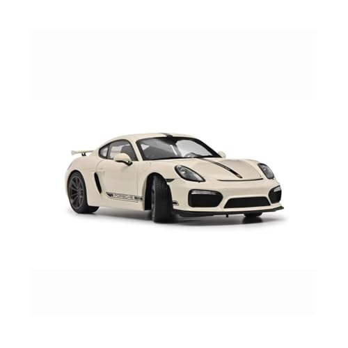 SYYANFEI Guss Auto Modell Maßstab 1:18 für Porsche Cayman GT4 Supercar, Metall-Finish, Miniatur-Fahrzeugsammlung Metallornamente Fahrzeuge spielzeugauto(White) von SYYANFEI