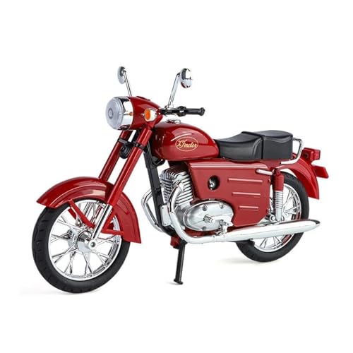 SYYANFEI Mini Alloy Motorrad Model 1/10 für JAWA250 Legierung Klassische Retro Motorrad Modell Diecast Metall Straße Motorrad Modell Simulation Sound Spielzeug Geschenk Druckguss-Nachbildung von SYYANFEI